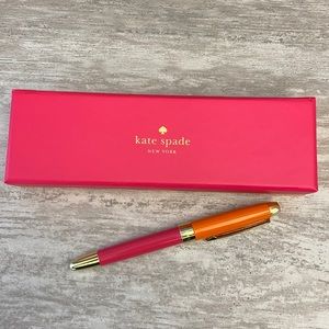 Kate Spade Pen - Handwritten Note Gold Orange and Pink